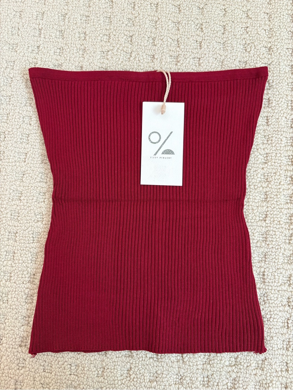 NWT Red Knit Tube Top